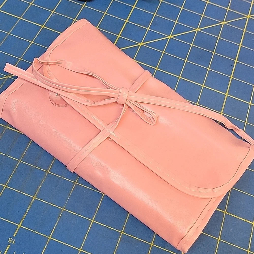 Pink Makeup Brush Set of 22 Pleather Pink Case